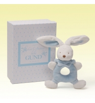 Gund La be' be' 柔軟的藍色小兔搖鈴